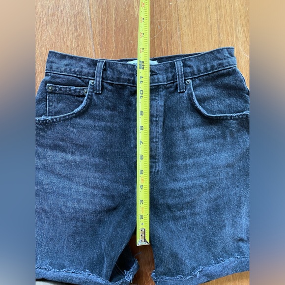 Reformation Allie rigid denim shorts size 26 vintage black - Picture 10 of 12